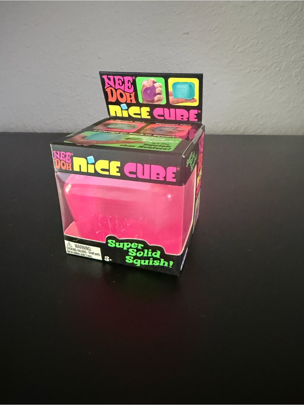 NeeDoh Nice Cube Squeezable Toy - Pink